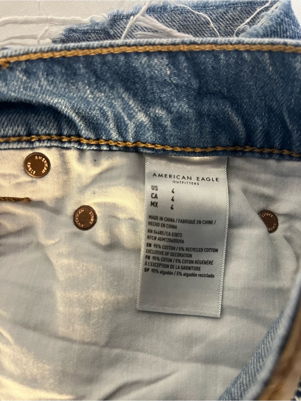 American Eagle Outfitters Light Blue Denim Shorts - EUC - Picture 4 of 9